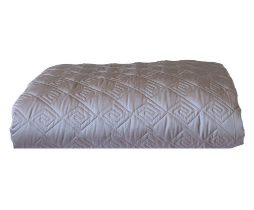 Colcha Matelassada 400 fios - Cinza Claro