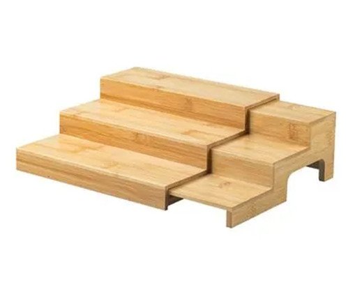 Organizador em Bambu Multinível Extensível