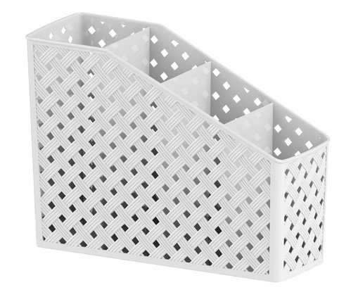 Organizador com Divisórias Rattan - Branco