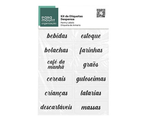 Jogo de Etiquetas para Despensa