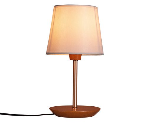 Abajur Slim Castanho Bivolt