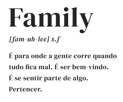 Poster Frase Family