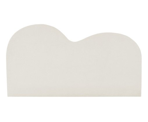 Cabeceira em Boucle Aveludado Hill OffWhite