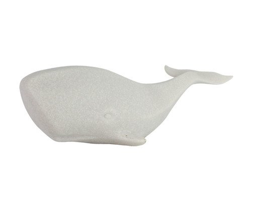 Baleia em Resina e Quartzo Branco