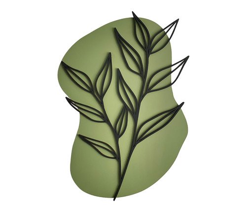 Escultura Planta Boho Verde