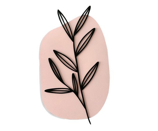 Escultura Planta Boho Rosa