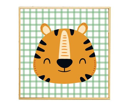 Quadro Tigre Verde
