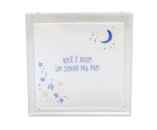 Quadro Caixa Acrilico Você É Assim Branco