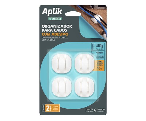 Jogo de Organizador Duplo Branco Embor