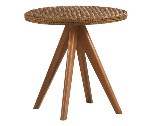 Mesa Lateral em Madeira Solle - Natural