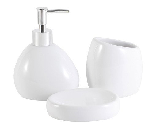 Jogo de Banheiro Serene Branco