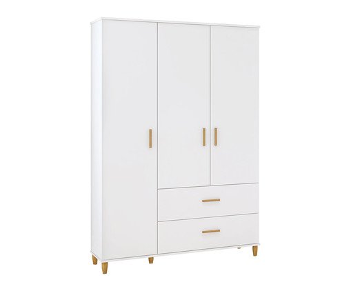 Guarda-Roupa Retrô Milka - Branco