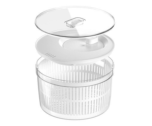 Conjunto Secador E Organizador Clear Fresh - Natural