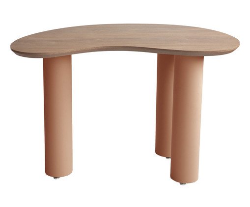 Escrivaninha Orgânica Terracota e Madeirado Escrivaninha Orgânica Terracota e Madeirado