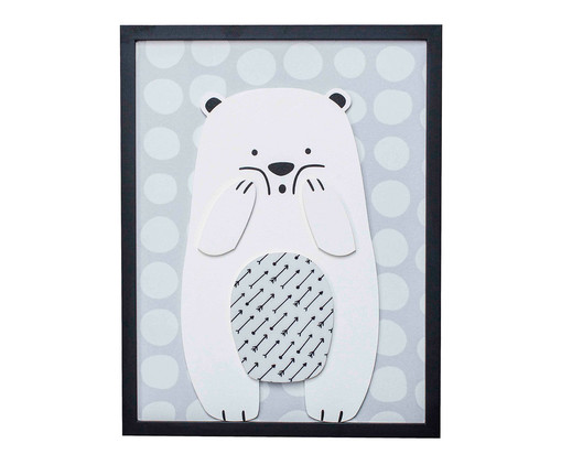 Quadro Urso l - Preto