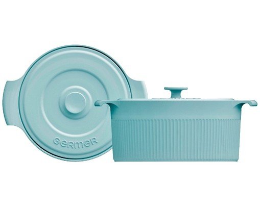 Panela Cocotte em Porcelana Ardengo Azul