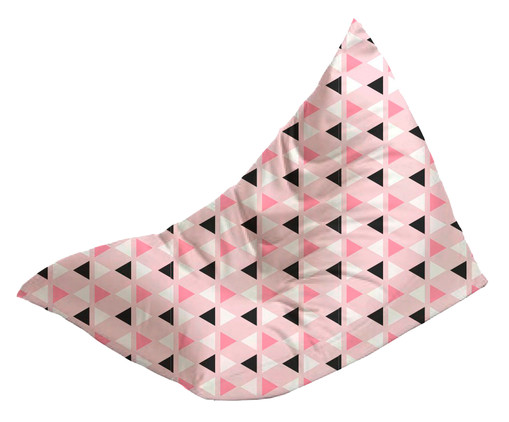Pufe Triângulo - Rosa