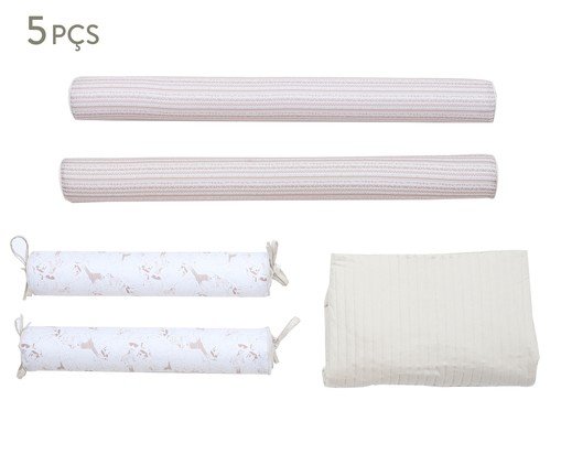 Jogo de Protetores para Cama Montessoriana Bichos - 5 Peças