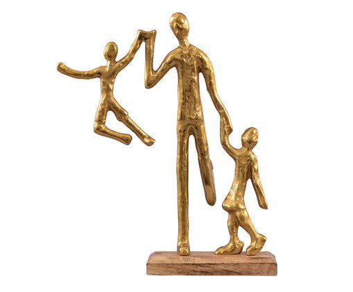 Escultura Pai Filho Gold