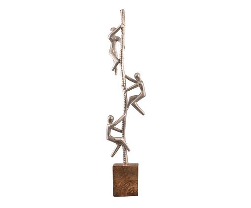 Escultura Escalador Preta