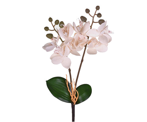 Planta Permanente Haste Orquídea - Branco