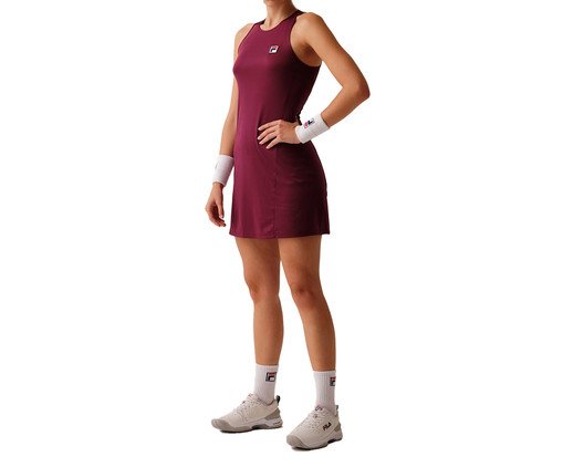 Vestido Feminino Fila Tênis Basic Bordo