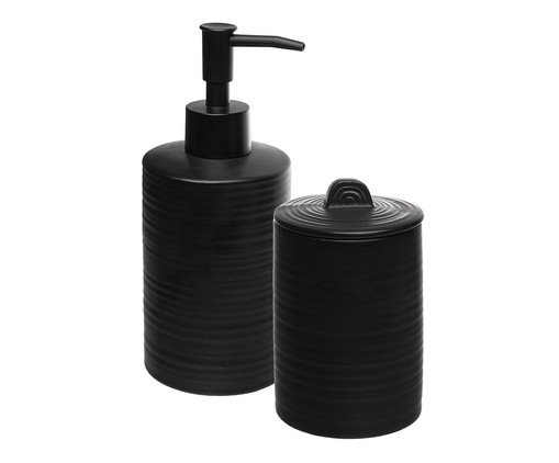 Jogo para Banheiro Sand Preto