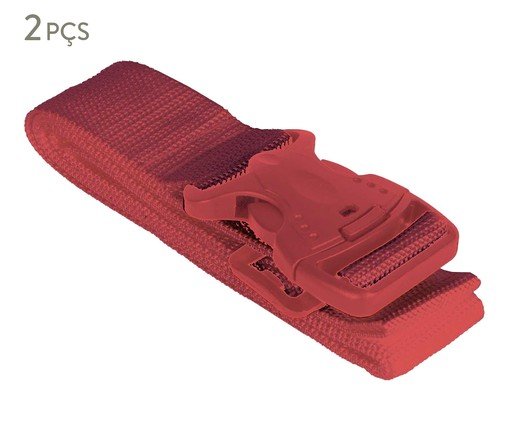 Jogo de Cinta Protetora para Malas Premium Vermelho