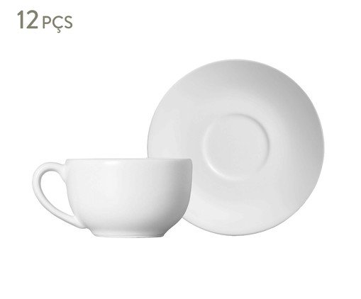 Xícaras para Chá com Pires Coup Branco