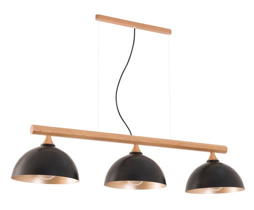 Lustre Trilho Viena Preto Bivolt