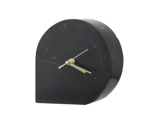 Relógio em Mármore Drop Preto