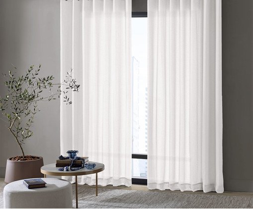 Cortina Duplex Nápoles Branco