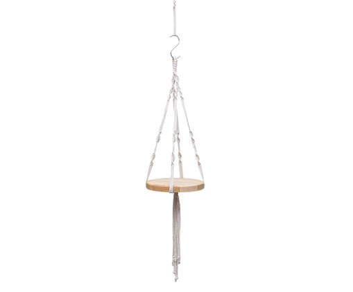 Hanger em Macramê Shelf Cru