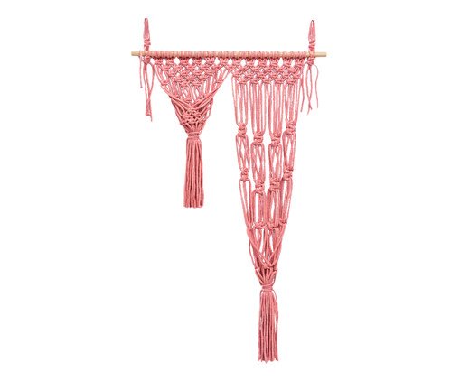 Wall Hanger em Macramê Winter Rose