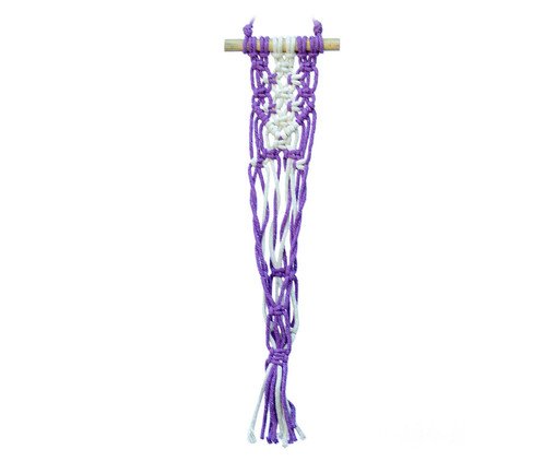 Hanger em Macramê Lavanda