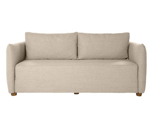 Sofá Cama em Linho Luma Bege