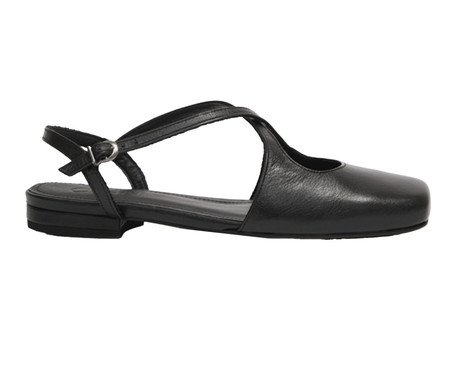 Sapatilha Matilde Couro Preto