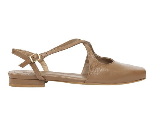 Sapatilha Matilde Couro Caramelo, beige | WestwingNow