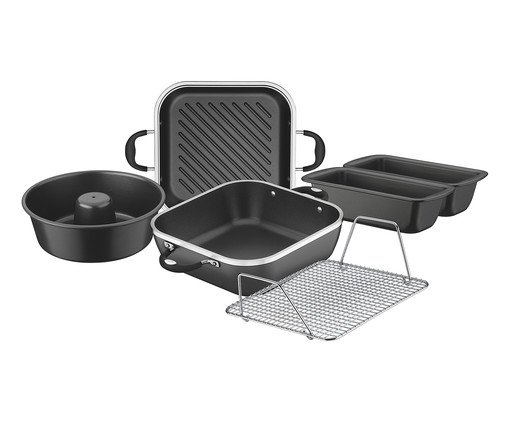 Jogo de Utensílios para Cozinha Lyon - Preto