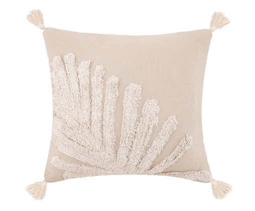 Capa de Almofada Jardim Bege Capa de Almofada Jardim Bege