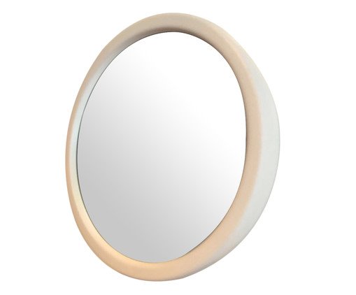 Espelho Redondo Round Branco - 20cm
