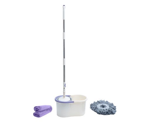 Mop Giratório Giro Fit com Refil e Pano de Microfibra Simplo