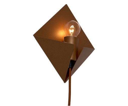 Luminária Metálica de Parede Pipa Tijolo 110V