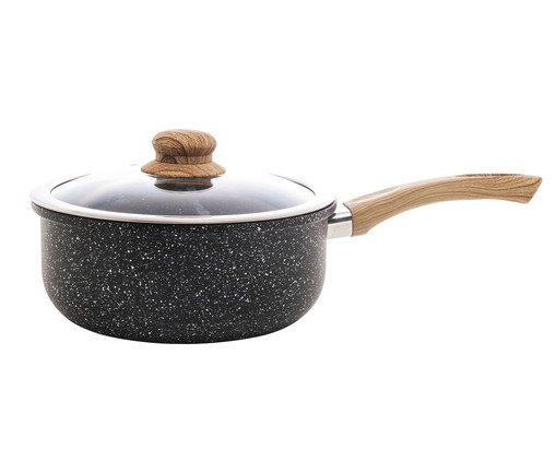 Panela de Indução com Revestimento Cerâmico Granilite Preta