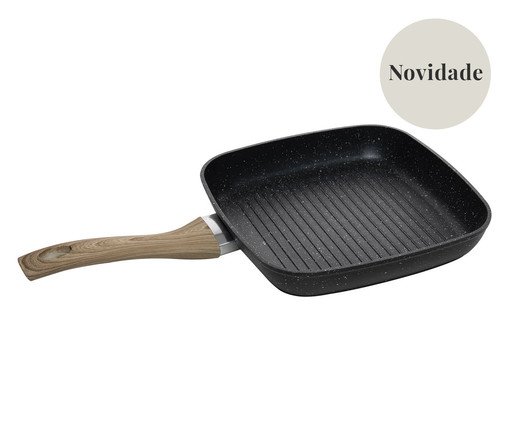Bistequeira de Indução com Revistimento Cerâmico Granilite Preto