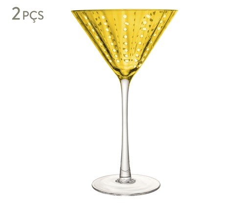 Jogo de Taças para Martini Orquídea Âmbar