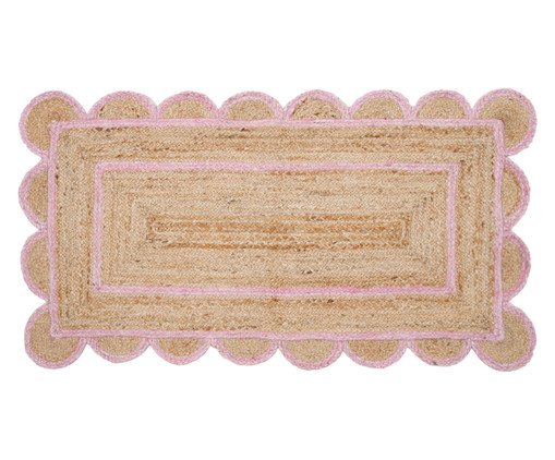 Passadeira Alperen Natural e Rosa