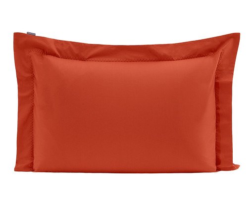 Fronha Bordada Colors Paprika 200 Fios