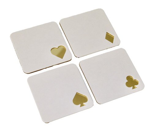 Jogo de Porta Copos Baralho