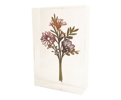 Caixa de Acrílico Buquê de Flor